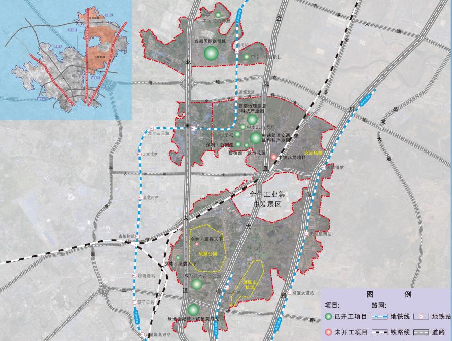 规划范围为:东至川陕路以东117与198范围交界及金牛区与成华区交界,西图片